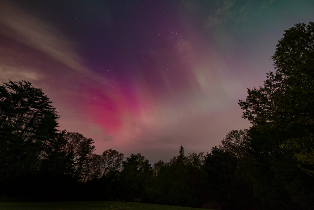 Nature Blog Aurora Borealis Northern Lights beautiful purples pinks greens in the starry sky