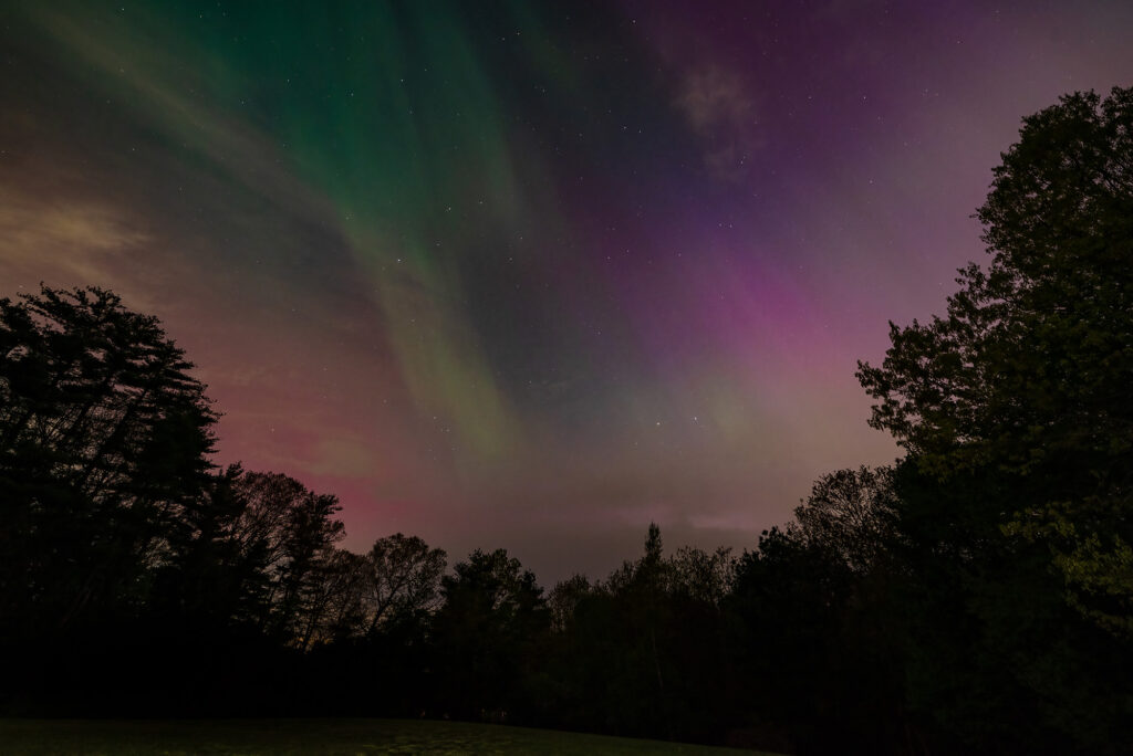 Nature Blog Aurora Borealis Northern Lights beautiful purples pinks greens in the starry sky