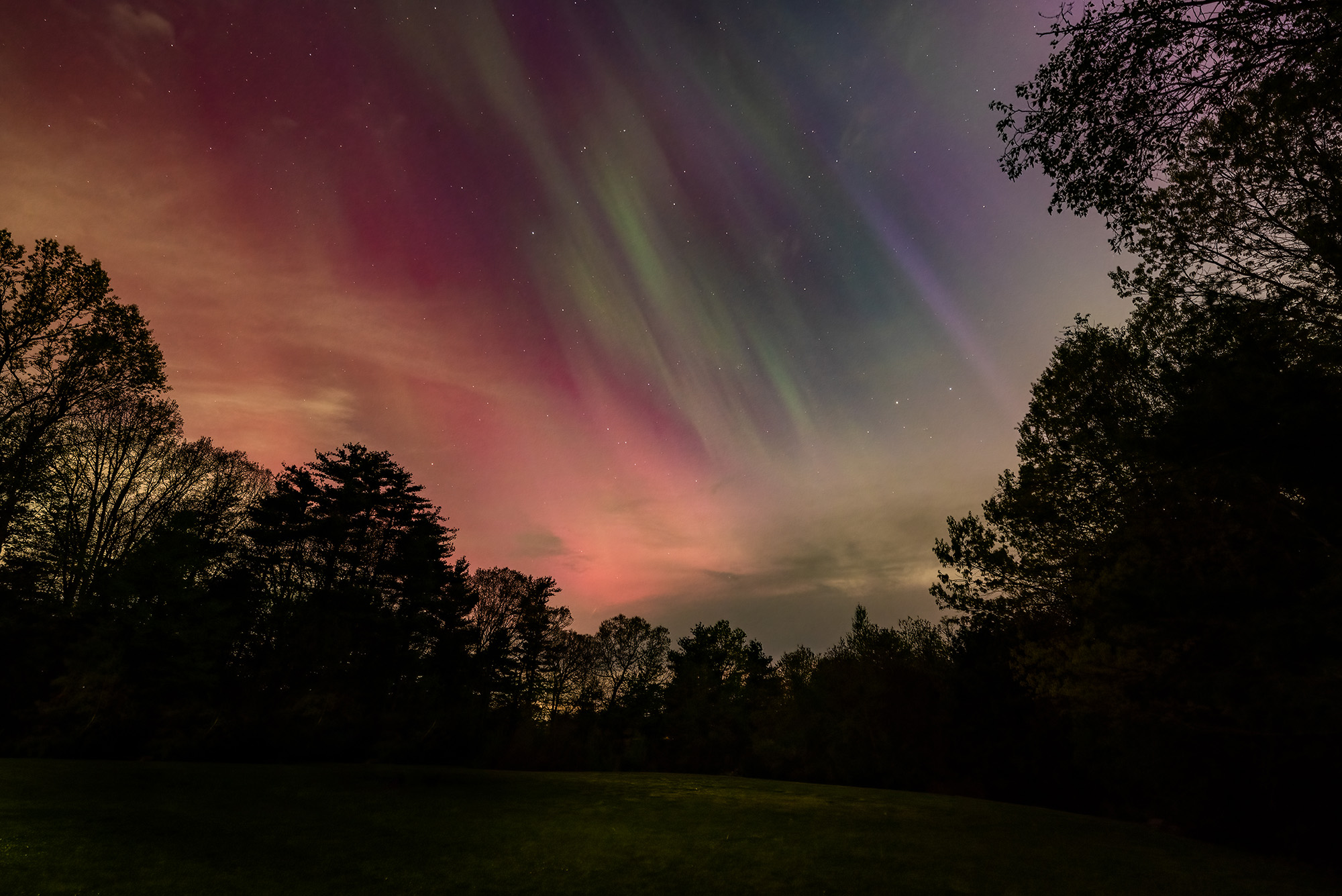 Nature Blog Aurora Borealis Northern Lights beautiful purples pinks greens in the starry sky