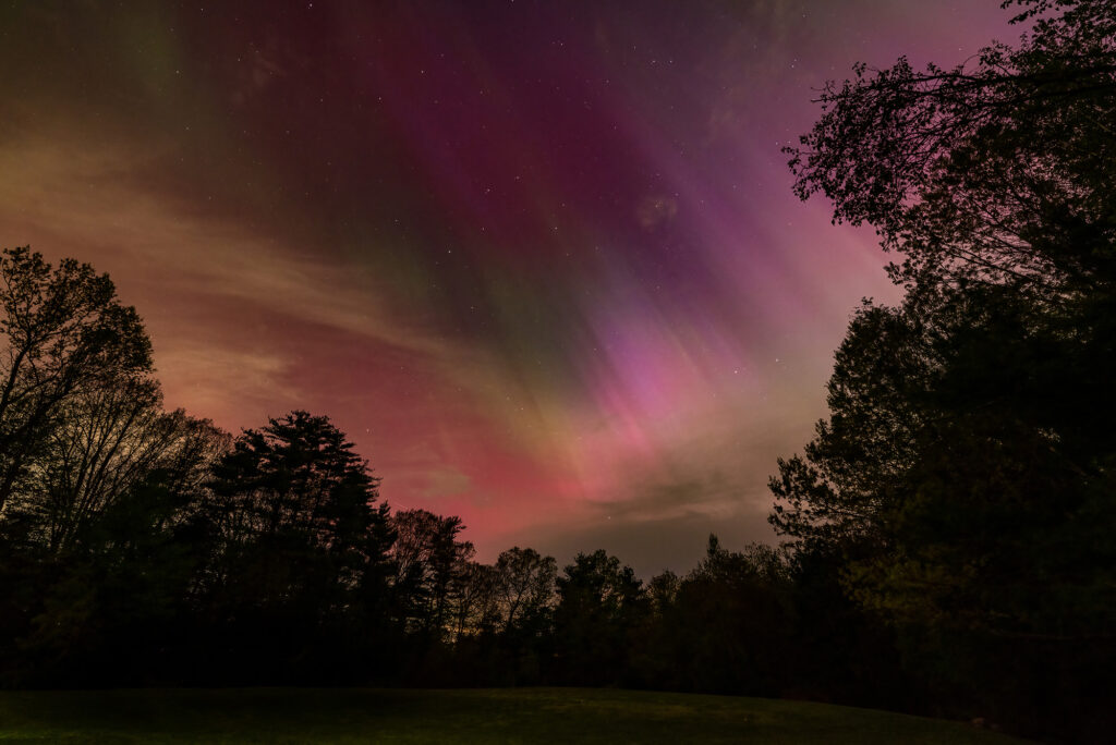 Nature Blog Aurora Borealis Northern Lights beautiful purples pinks greens in the starry sky